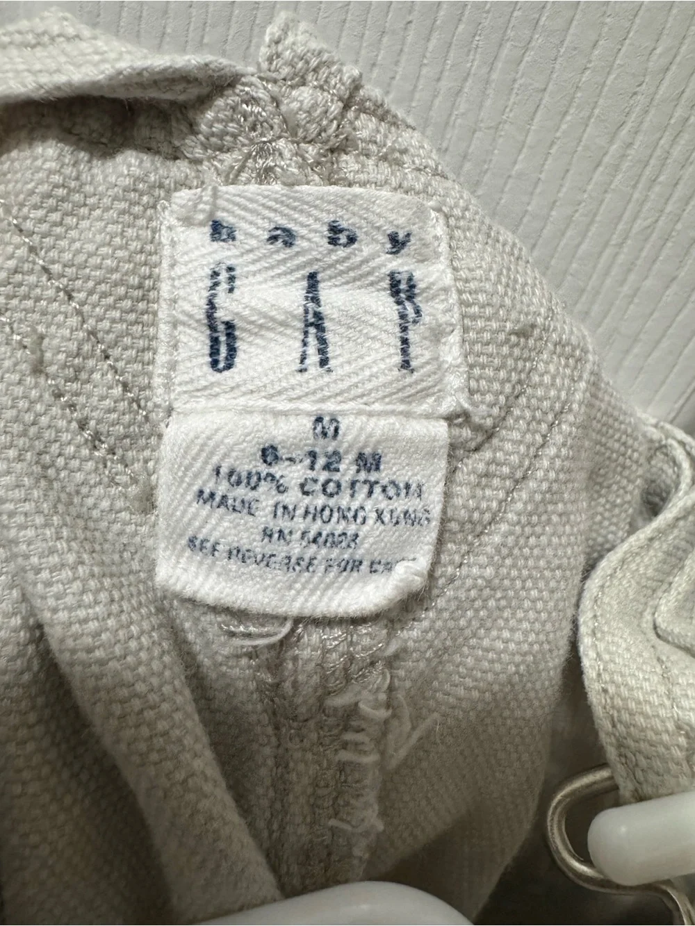 GAP Cream Toddler Overalls